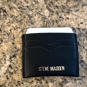 Steve Madden Black, White, Gold Card Holder